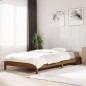 vidaXL Cama apilable de madera maciza de pino marrón miel 90x190 cm vidaXL Cama apilable de madera maciza de pino marrón miel 90x190 cm