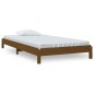 vidaXL Cama apilable de madera maciza de pino marrón miel 90x190 cm vidaXL Cama apilable de madera maciza de pino marrón miel 90x190 cm