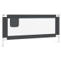 vidaXL Barandilla de seguridad cama de niño gris oscuro tela 190x25 cm vidaXL Barandilla de seguridad cama de niño gris oscuro tela 190x25 cm