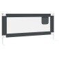 vidaXL Barandilla de seguridad cama de niño gris oscuro tela 190x25 cm vidaXL Barandilla de seguridad cama de niño gris oscuro tela 190x25 cm