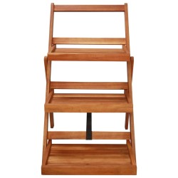 vidaXL Soporte para plantas de 3 niveles madera de acacia 50x63x80 cm