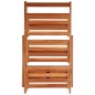 vidaXL Soporte para plantas de 3 niveles madera de acacia 50x63x80 cm