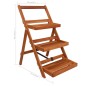 vidaXL Soporte para plantas de 3 niveles madera de acacia 50x63x80 cm