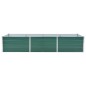 vidaXL Arriate de jardín de acero galvanizado verde 240x80x45 cm