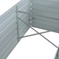 vidaXL Arriate de jardín de acero galvanizado verde 240x80x45 cm