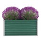vidaXL Arriate de jardín de acero galvanizado verde 100x40x45 cm vidaXL Arriate de jardín de acero galvanizado verde 100x40x45 cm