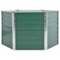 vidaXL Arriate de jardín de acero galvanizado verde 129x129x77 cm vidaXL Arriate de jardín de acero galvanizado verde 129x129x77 cm