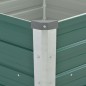 vidaXL Arriate de jardín de acero galvanizado verde 129x129x77 cm vidaXL Arriate de jardín de acero galvanizado verde 129x129x77 cm