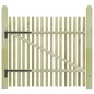 vidaXL Puerta de jardín de estacas madera de pino impregnada 100x100cm vidaXL Puerta de jardín de estacas madera de pino impregnada 100x100cm