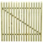 vidaXL Puerta de jardín de estacas madera de pino impregnada 100x100cm vidaXL Puerta de jardín de estacas madera de pino impregnada 100x100cm
