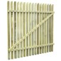 vidaXL Puerta de jardín de estacas madera de pino impregnada 100x100cm vidaXL Puerta de jardín de estacas madera de pino impregnada 100x100cm