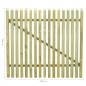 vidaXL Puerta de jardín de estacas madera de pino impregnada 100x100cm vidaXL Puerta de jardín de estacas madera de pino impregnada 100x100cm