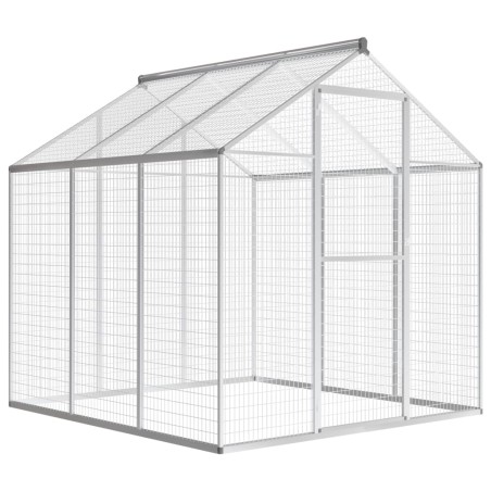 vidaXL Pajarera de exterior de aluminio 183x178x194 cm