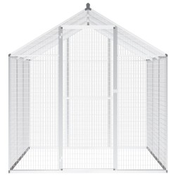 vidaXL Pajarera de exterior de aluminio 183x178x194 cm