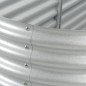 vidaXL Arriate de acero galvanizado plateado 400x80x44 cm vidaXL Arriate de acero galvanizado plateado 400x80x44 cm