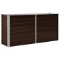 vidaXL Arriate de acero galvanizado marrón 160x40x77 cm vidaXL Arriate de acero galvanizado marrón 160x40x77 cm