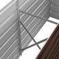 vidaXL Arriate de acero galvanizado marrón 160x40x77 cm vidaXL Arriate de acero galvanizado marrón 160x40x77 cm