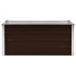 vidaXL Arriate de acero galvanizado marrón 100x40x45 cm vidaXL Arriate de acero galvanizado marrón 100x40x45 cm
