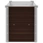 vidaXL Arriate de acero galvanizado marrón 100x40x45 cm vidaXL Arriate de acero galvanizado marrón 100x40x45 cm