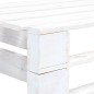 vidaXL Banco esquinero de palés para jardín madera blanco vidaXL Banco esquinero de palés para jardín madera blanco