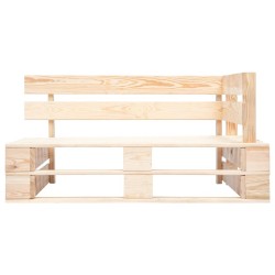 vidaXL Banco esquinero de palés para jardín madera