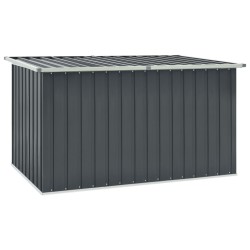 vidaXL Caja de almacenaje para jardín gris 171x99x93 cm