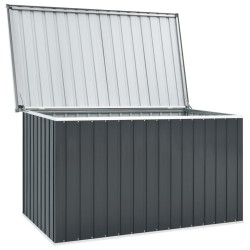 vidaXL Caja de almacenaje para jardín gris 171x99x93 cm