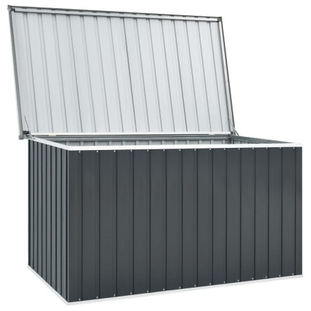 vidaXL Caja de almacenaje para jardín gris 171x99x93 cm