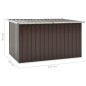 vidaXL Caja de almacenamiento de jardín marrón 171x99x93 cm vidaXL Caja de almacenamiento de jardín marrón 171x99x93 cm