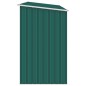 vidaXL Cobertizo jardín de leña acero galvanizado verde 245x98x159 cm vidaXL Cobertizo jardín de leña acero galvanizado verde 245x98x159 cm