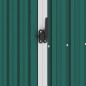 vidaXL Cobertizo jardín de leña acero galvanizado verde 245x98x159 cm vidaXL Cobertizo jardín de leña acero galvanizado verde 245x98x159 cm