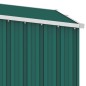 vidaXL Cobertizo jardín de leña acero galvanizado verde 245x98x159 cm vidaXL Cobertizo jardín de leña acero galvanizado verde 245x98x159 cm