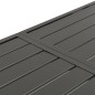 vidaXL Mesa de jardín de acero gris oscuro 180x83x72 cm