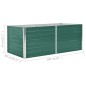 vidaXL Jardinera elevada de acero galvanizado verde 160x80x45 cm vidaXL Jardinera elevada de acero galvanizado verde 160x80x45 cm