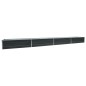 vidaXL Arriate de acero galvanizado gris antracita 600x80x45 cm