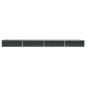 vidaXL Arriate de acero galvanizado gris antracita 600x80x45 cm
