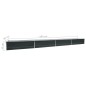 vidaXL Arriate de acero galvanizado gris antracita 600x80x45 cm