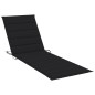 vidaXL Tumbona plegable con cojín madera maciza de acacia vidaXL Tumbona plegable con cojín madera maciza de acacia