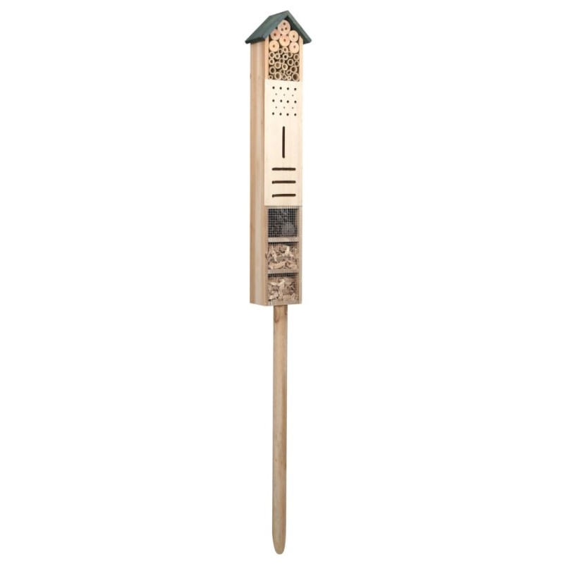 vidaXL Hotel de insectos madera de abeto 15x11x150 cm vidaXL Hotel de insectos madera de abeto 15x11x150 cm