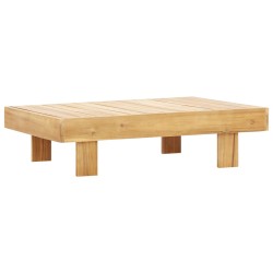 vidaXL Mesa de centro de madera maciza de acacia 100x60x25 cm