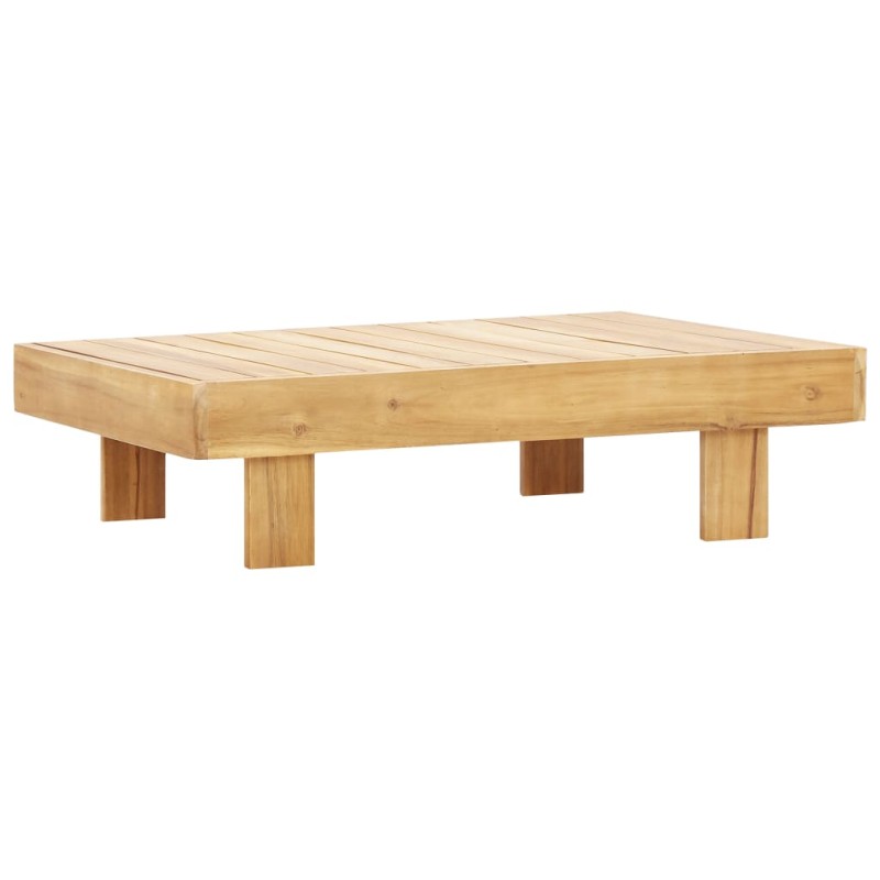 vidaXL Mesa de centro de madera maciza de acacia 100x60x25 cm vidaXL Mesa de centro de madera maciza de acacia 100x60x25 cm