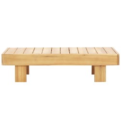 vidaXL Mesa de centro de madera maciza de acacia 100x60x25 cm