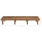 vidaXL Tumbona plegable con cojín madera maciza de acacia vidaXL Tumbona plegable con cojín madera maciza de acacia