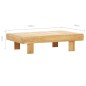vidaXL Mesa de centro de madera maciza de acacia 100x60x25 cm vidaXL Mesa de centro de madera maciza de acacia 100x60x25 cm