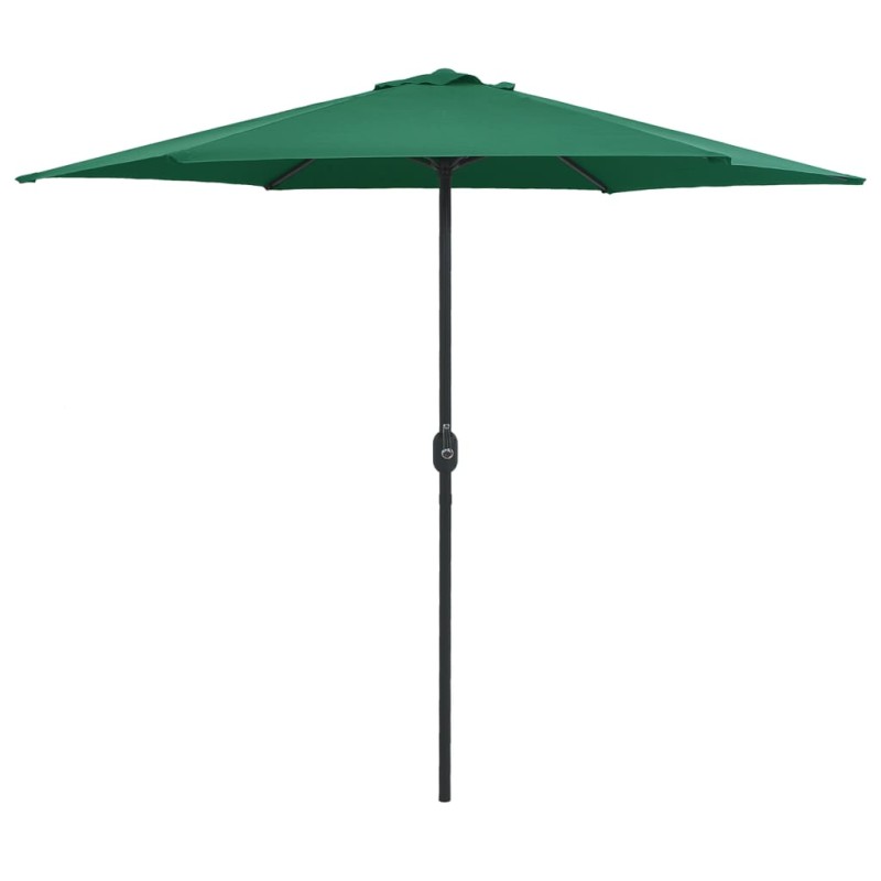 vidaXL Sombrilla de jardín con palo de aluminio verde 270x246 cm vidaXL Sombrilla de jardín con palo de aluminio verde 270x246 cm