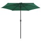 vidaXL Sombrilla de jardín con palo de aluminio verde 270x246 cm vidaXL Sombrilla de jardín con palo de aluminio verde 270x246 cm