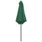 vidaXL Sombrilla de jardín con palo de aluminio verde 270x246 cm vidaXL Sombrilla de jardín con palo de aluminio verde 270x246 cm