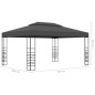 vidaXL Cenador gris antracita 3x4 m vidaXL Cenador gris antracita 3x4 m