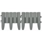 vidaXL Bordes de jardín 36 unidades PP gris 10 m vidaXL Bordes de jardín 36 unidades PP gris 10 m