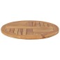 vidaXL Superficie de mesa redonda madera maciza de teca 2,5 cm 60 cm